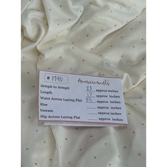 Lane Bryant Cream Gold Swing Dew Drop Long Sleeve Crew Neck Matte Top Size 26/28 - Picture 10 of 10